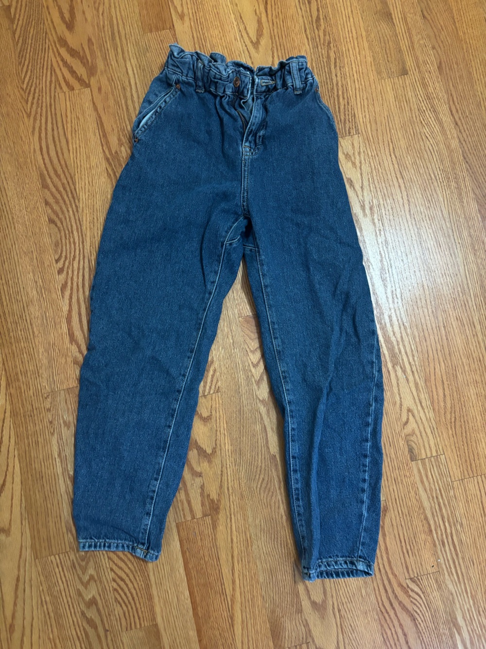 Zara paper bag waist jeans size 0